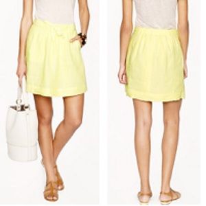 J. Crew Linen Mini Skirt